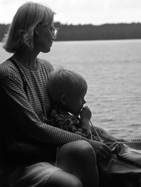On a boat trip