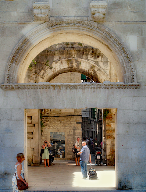 Visitors at Diocletian’s palace